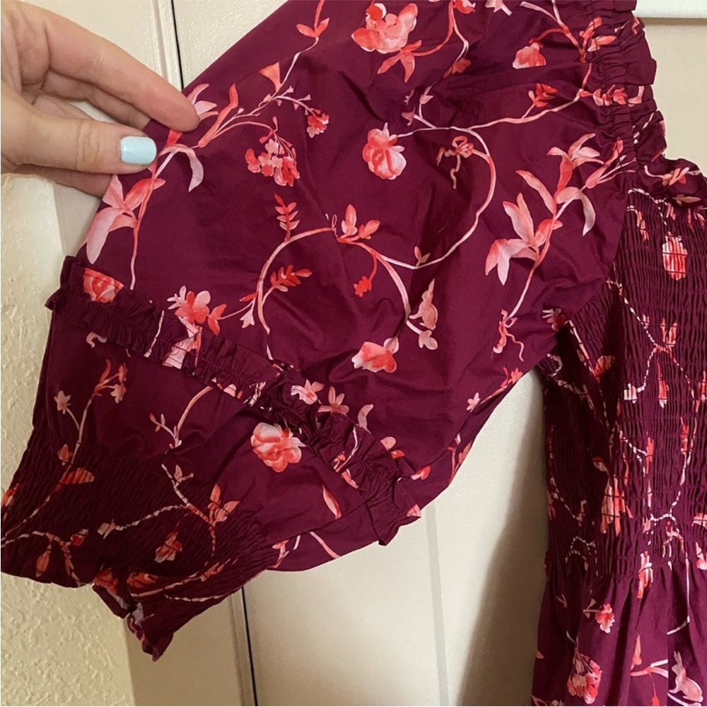 Hill House Home midi dress with ruched bodice - Picture 3 of 4